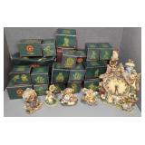 BOYDS BEARS FIGURINES AND CLOCK