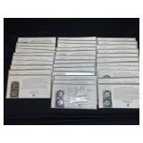 (35) STATE QUARTER SETS 70 TOTAL IN CARDS