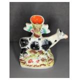 STAFFORDSHIRE COW AND CALF VASE