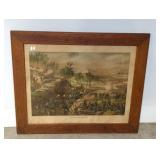 LARGE FRAMED MILITARY PICTURE