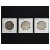 (3) FRANKLIN HALF DOLLARS