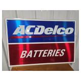 AC DELCO - BATTERIES -METAL SIGN - 36' X 24'
