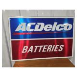 AC DELCO - BATTERIES -METAL SIGN - 36' X 24'