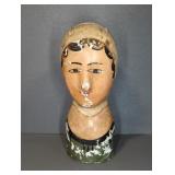 PAPER MACHE MILLINERS HEAD