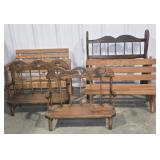 (5) CHILD'S/DOLL BENCHES