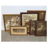 VICTORIAN ERA FRAMED DOG  PICTURES