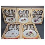 PORCELAIN MINIATURE TEA SETS IN BOX