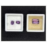 10.5 CARAT AMETHYST & (2) 2 CARAT AMETHYSTS