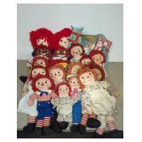 COLLECTION OF RAGGEDY ANN DOLLS