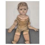 ANTIQUE CLOTH DOLL ' IZANNAH WALKER STYLE'