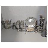 COLLECTION OF SILVERPLATE AND PEWTER