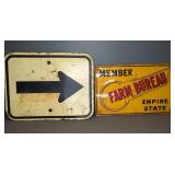 FARM BUREAU & ARROW ROAD SIGNS