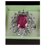 STERLING SILVER ROSS & SIMONS RUBY RING