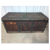 FOLK ART BLANKET CHEST