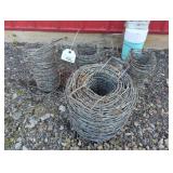 Partial Rolls of Barbed Wire