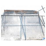 Chain Link Fence Panels and Bases Lot*