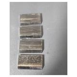 4 Straight Knives, Corrugated Back
