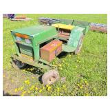 Vintage Utility Cart Tractor 'Emergency Service'