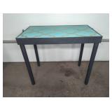 Steel Frame Table with Wood Top