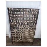 Letterpress Sorting Metal Cabinet