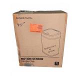 Ninestars Motion Sensor Trash Can Burgundy