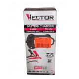 Vector 4 Amp Battery Charger, 6V-12V, Retaped Box