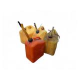 4 Plastic Fuel Cans*