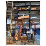Garage Shelf Contents and Tool Lot*