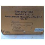 50 Rebar Mesh Chairs 2/2.5