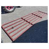 16-Foot Red Metal Gate Excellent Condition