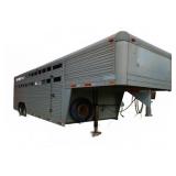 4 Star 1989 Gooseneck Livestock Trailer Aluminum
