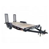 18' Tandem Axle Equipment Trailer, 82' Deck Width