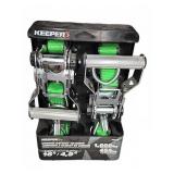 Keeper Chrome Ratchet Tie-Down Set