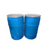 55 Gallon Blue Plastic Barrels with Lids