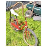 Vintage Red Banana Seat Bicycle