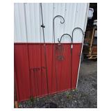 Garden Shepard hooks & misc