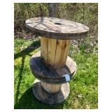 Two Wooden Cable Reels
