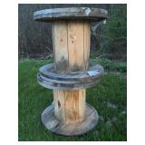 Wooden Industrial Cable Reels, Set of 2