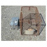 Two Metal Animal Traps