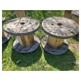Wooden industrial cable reels