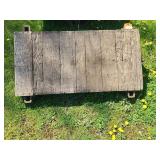 Wood and Metal Industrial Cart Base