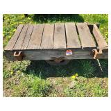 Wood and Metal Industrial Cart Base