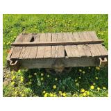 Wood and Metal Industrial Cart Platform