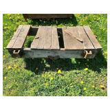 Wood and Metal Factory Cart Platform