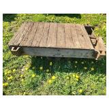 Industrial Wood and Metal Cart Base