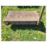 Industrial Wooden Platform Cart