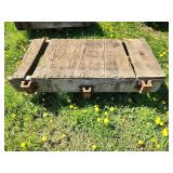 Wood and Metal Industrial Cart Base