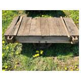 Industrial Wood and Metal Cart