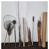 Fishing Rods and Nets Lot