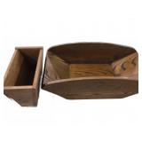 Wood Desk Organizer and Box binder holders
